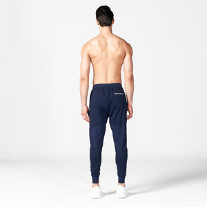 Statement Ribbed Joggers Reimagined - Navy