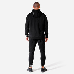 Hybrid Vertical Hoodie - Black