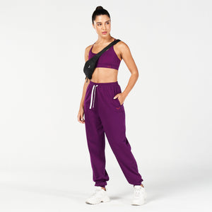 Core Oversized Sweatpants - Dark Purple