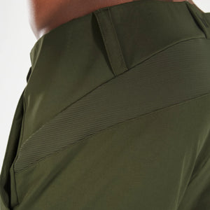 Statement Ribbed Smart Pants - Kombu Green