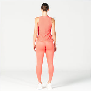 Mesh Reversible Tank - Hot Coral
