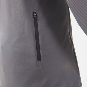 Statement Ribbed Long Sleeves Tee - Asphalt