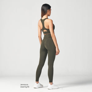 Essential High Waisted Leggings 27"  - Khaki