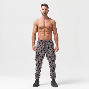 Code Camo Cargo Pants - Black Print