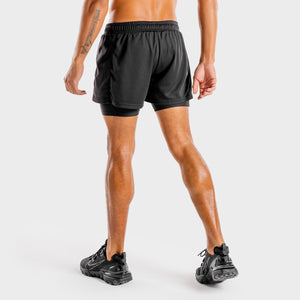 Hybrid 2-in-1 Shorts - Full Onyx