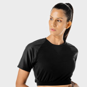 Women's Fitness - Crop Top - Black