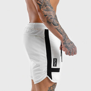 HYPE Shorts - White with Black Panels