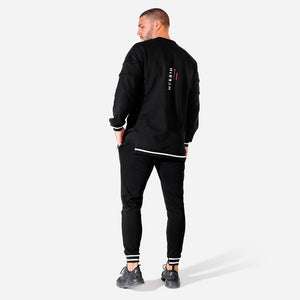 Hybrid Oversize Sweatshirt - Black