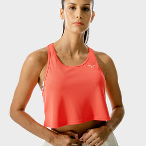 LAB360° Crop Tank - Hot Coral