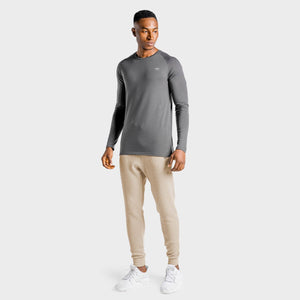 Luxe Long Sleeves Tee - Slate