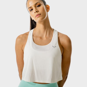 LAB360° Crop Tank - Whisper White