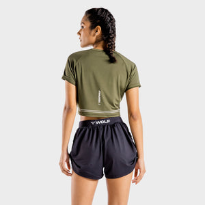 Flux Crop Tee - Khaki