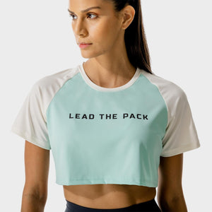 LAB360° Crop Tee - Pastel Turquoise