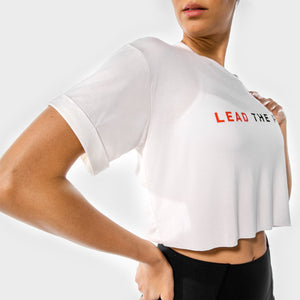 The Pack Crop Tee - White