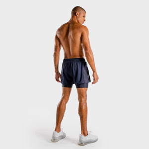 Hybrid 2-in-1 Shorts - Navy