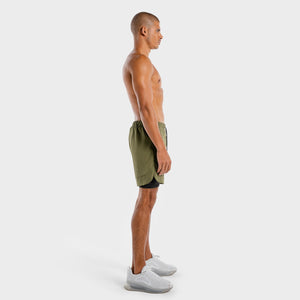 Limitless 2-in-1 Shorts - Khaki And Black