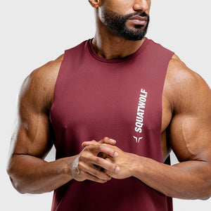 Warrior Cut-Off Stringer - Maroon