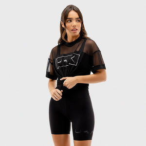 Vibe Mesh Tee - Black