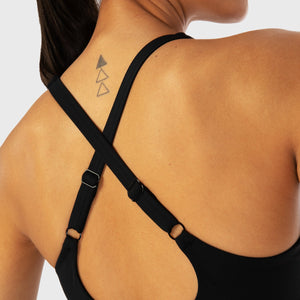 Infinity Adjustable Wrap Bra - Black