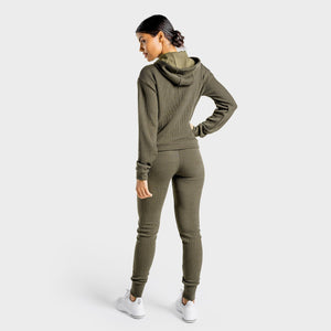 Luxe Zip Up - Olive