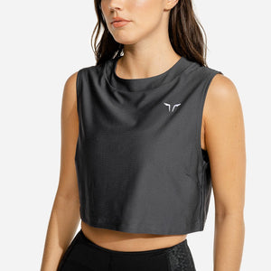 Limitless Crop Top - Charcoal