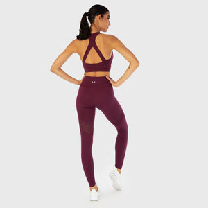 Infinity Seamless Workout Leggings - Grape