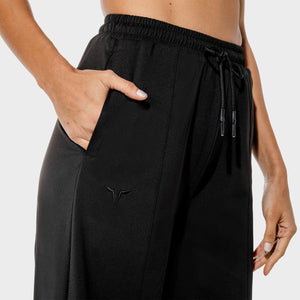 Women's Fitness - Wide Leg Pants - Black