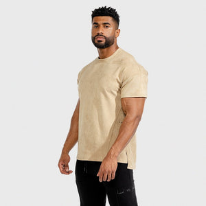 Not The Gym Vibe Tee - Nude