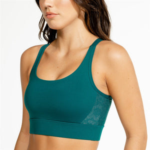 Limitless Snake Sports Bra - Sea Green