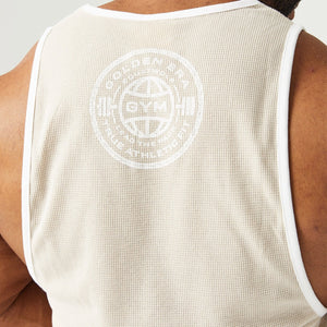 Golden Era Waffle Tank - Grey Morn