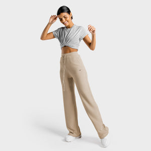 Luxe Wide Leg Pants - Stone