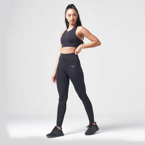 Essential High Waisted Leggings 27"  - Black