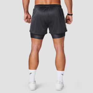 Hybrid Performance 2-in-1 Shorts - Charcoal