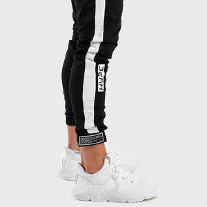 HYPE Joggers - Black with White Panel