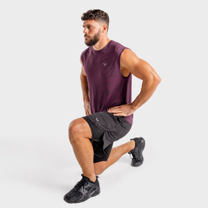 Wolf Seamless Tank - Burgundy