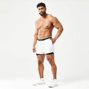 Golden Era 2-in-1 Shorts - Star White