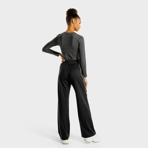 Noor Wide Leg Pants - Onyx