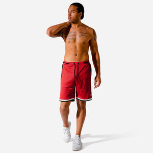 Hybrid Basketball Shorts - Red