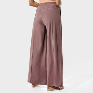 Women's Fitness - Wide Leg Pants - Copper Coin