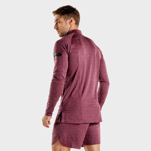 Wolf Running Top - Burgundy