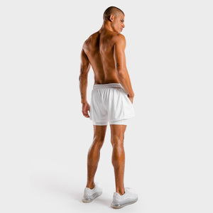 Hybrid 2-in-1 Shorts - White