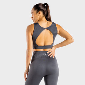 Meta Sports Bra - Charcoal