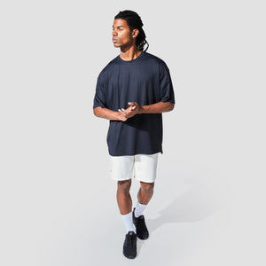 Graphic Wordmark Oversized Tee - Black