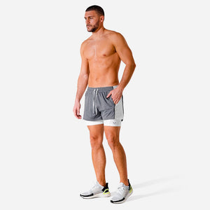 Hybrid 2-in-1 Shorts - Charcoal