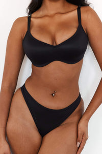 Sleek Mindful Bra (Set) - Black