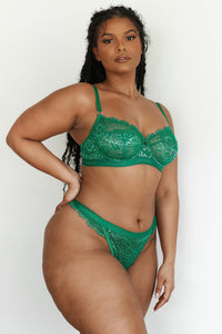 Desire Balcony Bra (Set) - Emerald