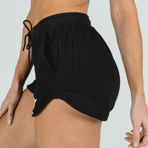 She-Wolf Crop Shorts - Black