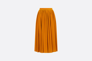 Mid-Length Flared Skirt • Orange Velvet