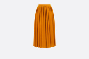 Mid-Length Flared Skirt • Orange Velvet