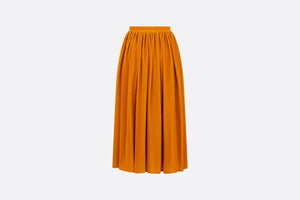 Mid-Length Flared Skirt • Orange Velvet